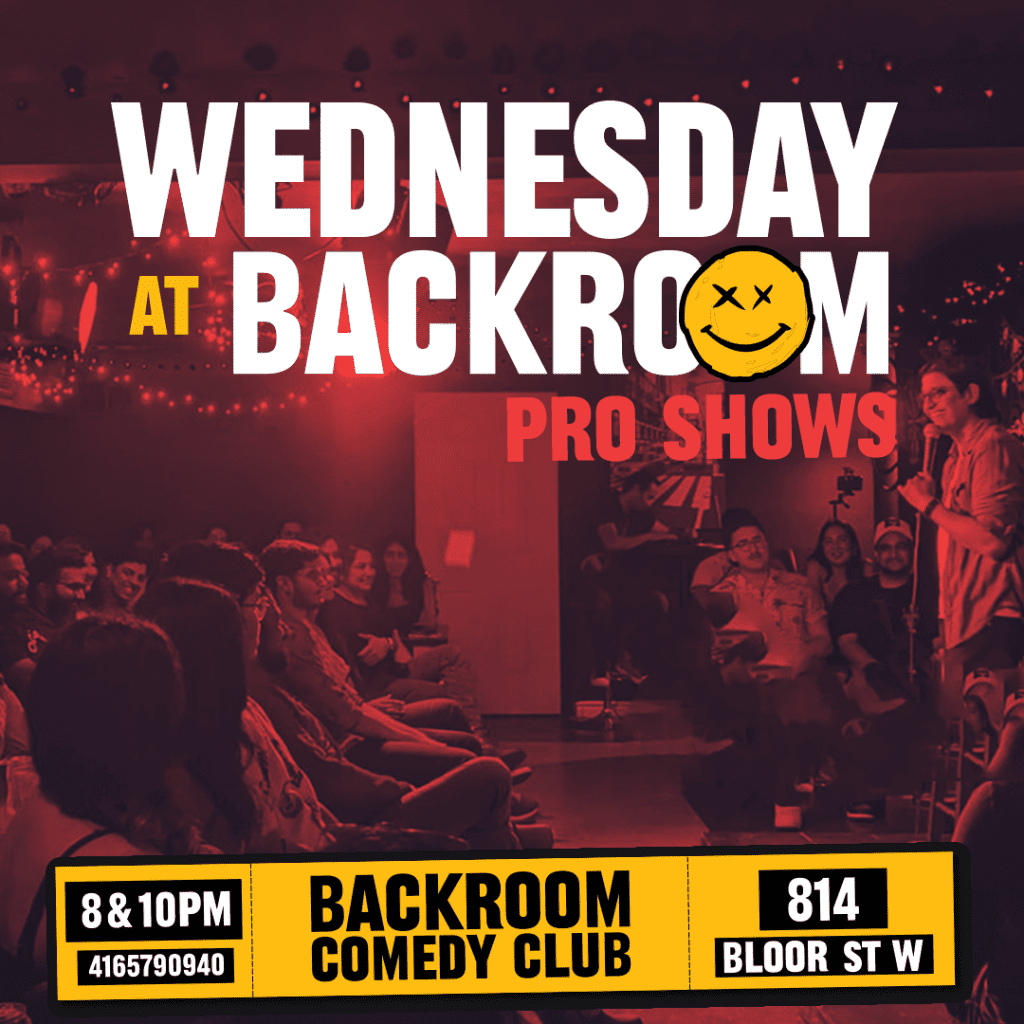 Wednesday Night Comedy Shows at Backroom Comedy Club Poster for Wednesday Night Comedy Shows at Backroom Comedy Club