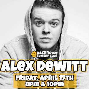 Alex Dewitt live @ Backroom Comedy Club | One night only!