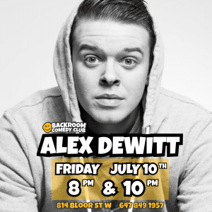 Alex Dewitt live @ Backroom Comedy Club | One Night ONLY!